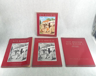 ECCE ROMANI I-A, LATIN READING PROGRAM, 2ND ED. Lot of 4 - See Description