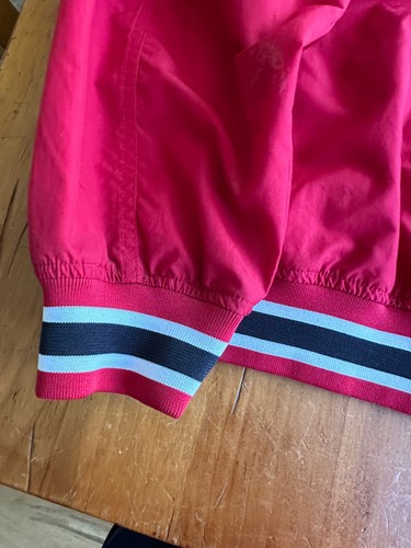 University of New Mexico Lobos Red Windbreaker Jacket XL GUC - Picture 9 of 11