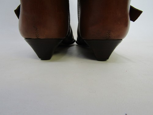 Enzo Angiolini Size 7.5 M Brown Leather Buckle Knee High Fashion Boots - Picture 8 of 11