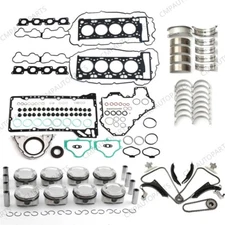 N63 4.4L Engine Rebuild Overhaul Kit w/ Timing Chain Kit For BMW 550i 750i X5 X6