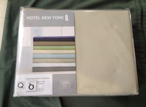 Hotel New York Cotton Rich Sa Sheet Set 1000 Thread Count Gray Image Is Loading Hotel New York Cotton Rich Sa Sheet Set