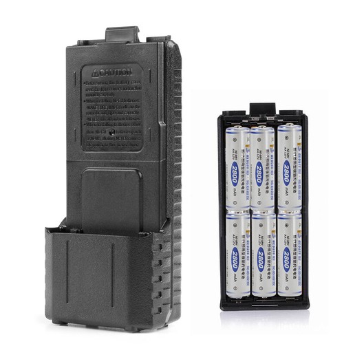 6xAA Battery for Case for Shell Box For Two Way Radio UV-5R UV-5RE Plus - Zdjęcie 5 z 8