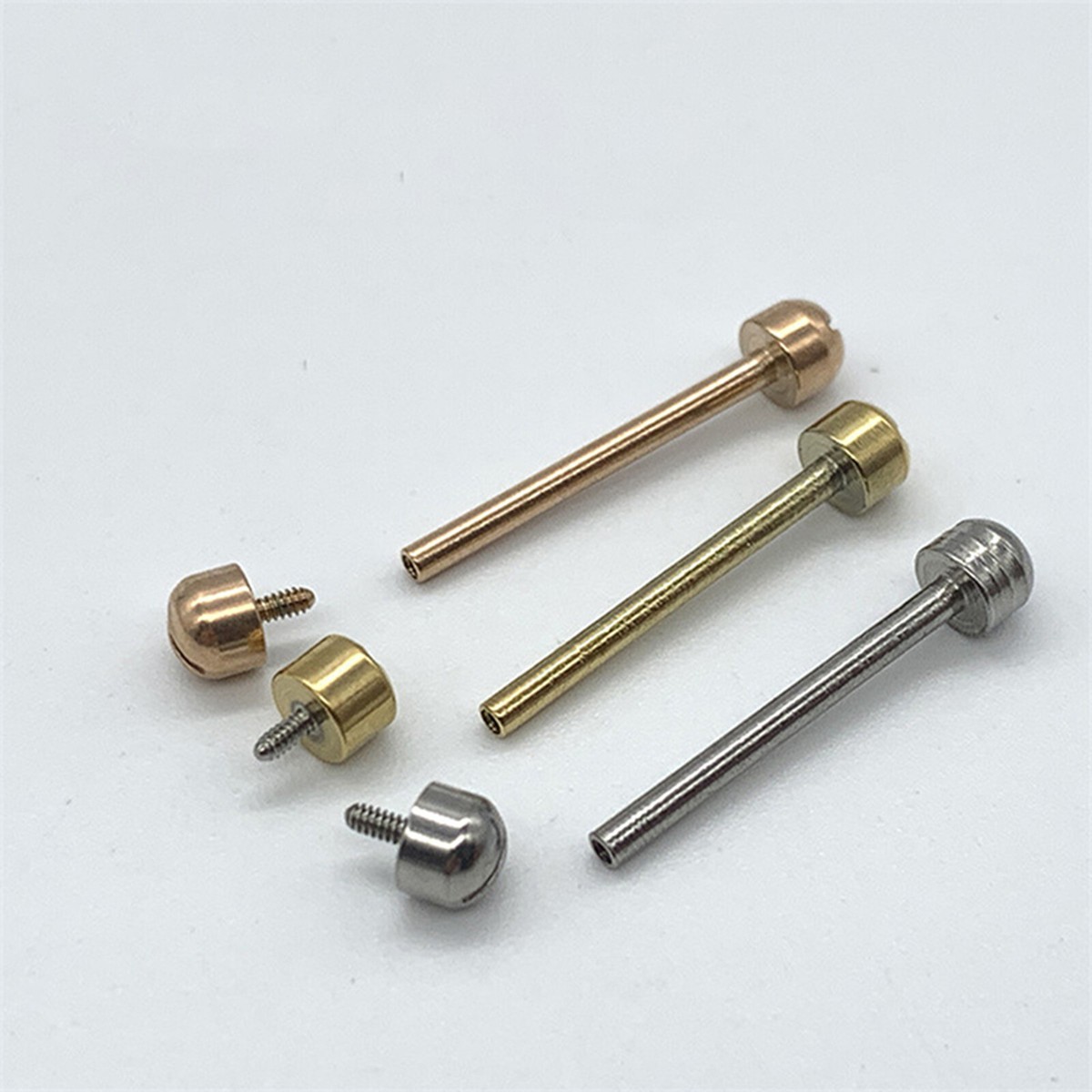 2PCS Watch Strap Screw Pin Connect rod 14 16 18 20 22mm Stainless Steel Rod Kit