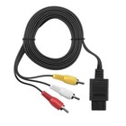 Black Video Game AV Cables and Adapters for Nintendo SNES