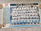 Original 1978 Dallas Cowboys Team Poster Superbowl Champs Texaco Oil used cool!