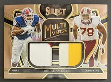 🚨BUFF./WASH.🚨2023 Select Multiverse Copper Prizm Dual Patch Bruce Smith 28/49