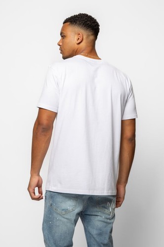 Valere Milano Mens Crew Neck Digital Print Short Sleeve T Shirt Gym Palm Top G - Picture 8 of 9