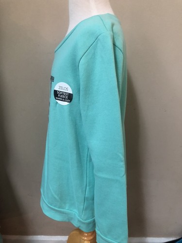 Sudadera Grande Aqua para Niñas Zelos Belk Best Life Sequin - Imagen 4 de 8