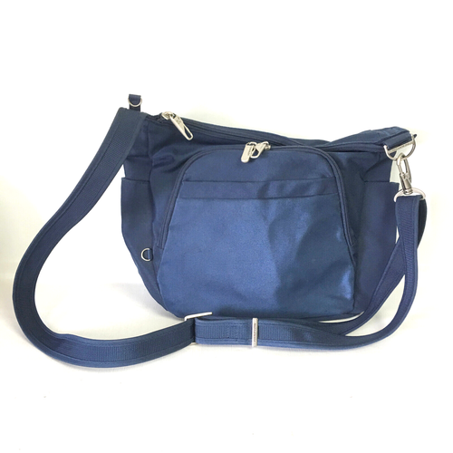 Travelon Anti Diebstahl Classic Crossbody Bucket Bag RFID Reisetasche Midnight Blue