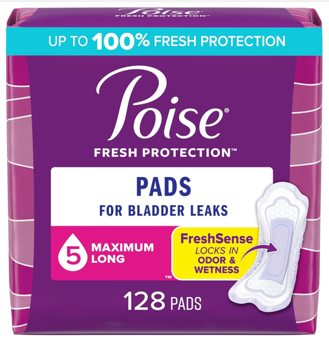 Poise Incontinence Pads & Postpartum Incontinence Pads, 5 Drop 128 Ct - Picture 2 of 8