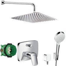 Hansgrohe Logis Unterputz Duscharmatur Set ibox Armatur Duschteller 30x30 A51R