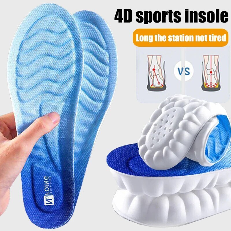 Work Boots Gel Insoles Shoe Inserts Orthotic Arch Support Pads Massaging Feet uk eBay
