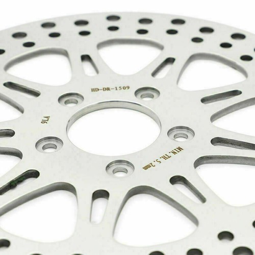 POLISHED 11.8" FRONT 11.5" REAR BRAKE ROTOR FOR HARLEY DYNA STREET BOB LOW RIDER - Picture 7 of 9