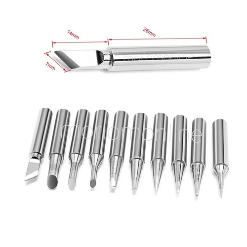 10 Pack Solder Soldering Iron Tips Standard Size Accessories Electrical 900M-T - Picture 2 of 4