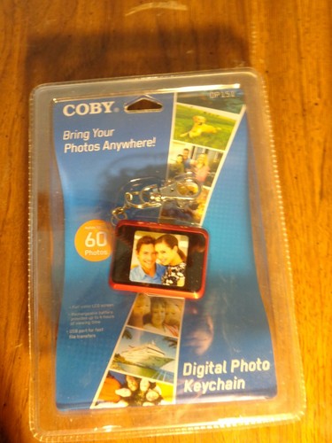 Digital Photo Keychain Key Ring LCD Screen USB DP151 60 Photos 2009 NIB COBY - Picture 1 of 3