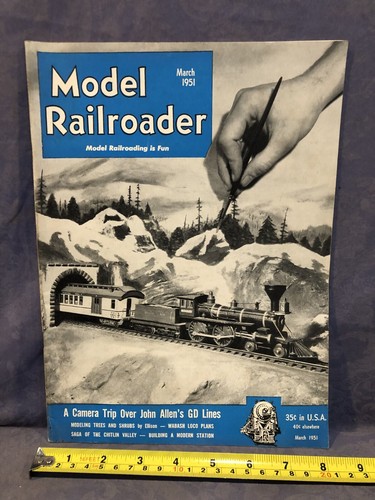 Model Railroader March 1951 "A Camera Trip Over John Allen's GD Lines" - Picture 1 of 4