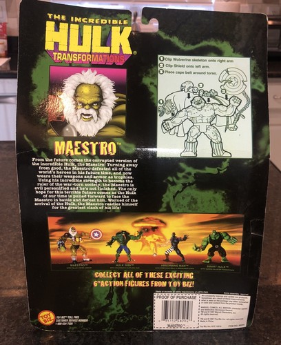 The Incredible Hulk Transformations Maestro Figure Fallen Hero Belt Toybiz 1997 - Picture 5 of 8