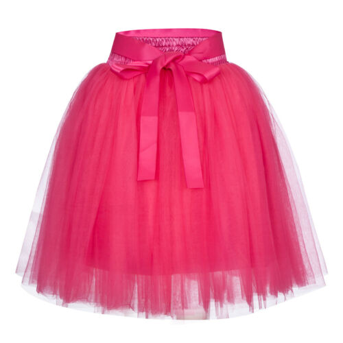 Womens High Quality Pleated Gauze Short Skirt Adult Tutu Dancing Party Skirt - Picture 23 of 39