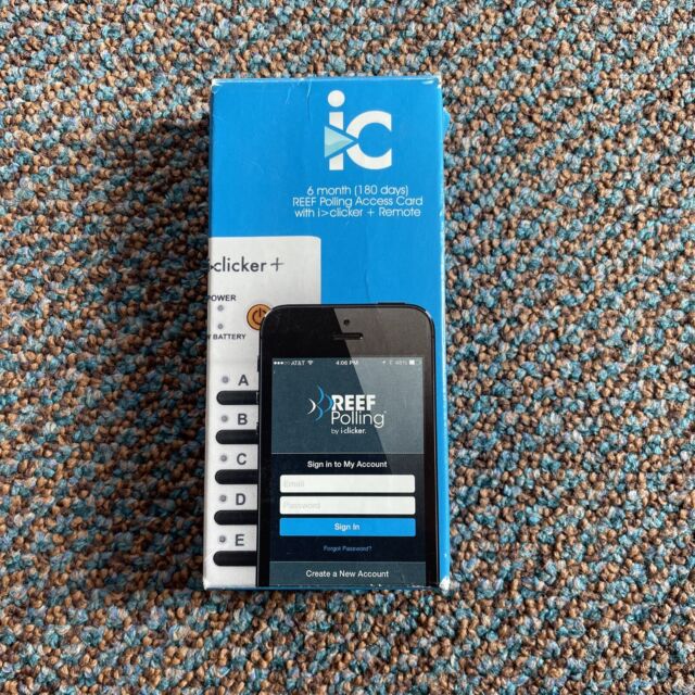 iClicker + Remote - RLR15 with 6 months access card REEF Polling iClicker + Remote - RLR15 with 6 months access card REEF Polling