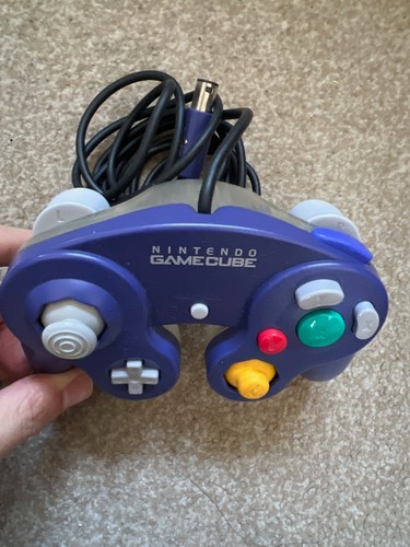 *Official* Nintendo Gamecube Controller Purple/Indigo And Clear Tested Working - Picture 1 of 6