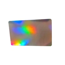 Business Card Blanks Made from Holographic Plastic - Sold in Packs of 200