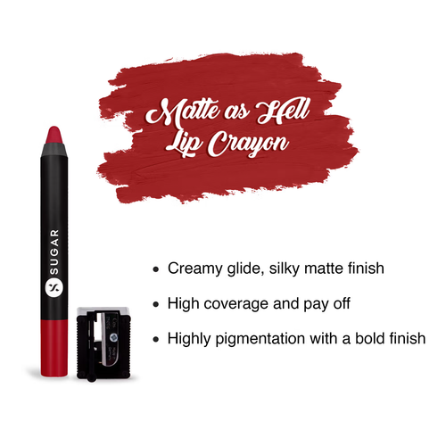 SUGAR Matte As Hell Crayon Lipstick - 35 Claire Redfield(2.8g) - Picture 3 of 3