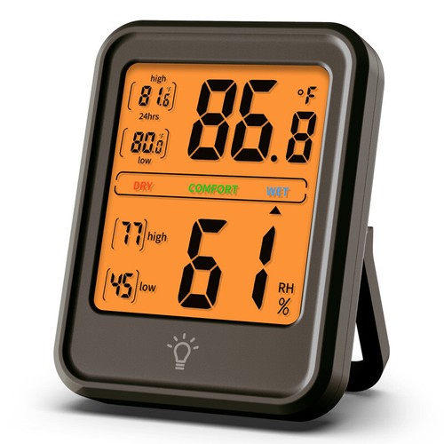 1Pcs LCD Indoor Thermometer Hygrometer Room Humidity Meter Magnetic Backlit - Picture 19 of 19