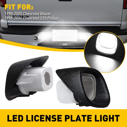 LED License Plate Lights For 1998-2005 Chevrolet Blazer 1998-2001 GMC Jimmy New - Picture 21 of 22