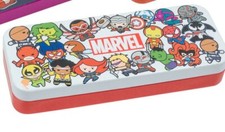 Marvel Kawaii Pencil Case- 8"x3''x1.5'' New Free Ship in USA Color May Vary