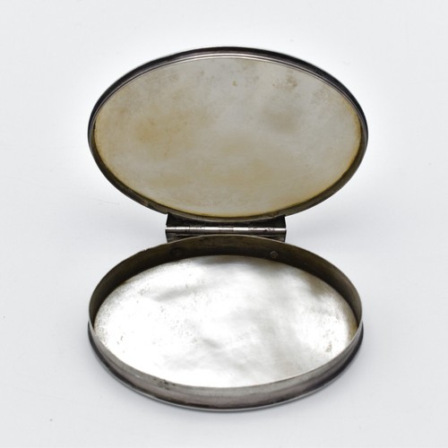 Georgian Antique Solid Silver Mother Of Pearl Snuff Box Circa 1770 - Picture 9 of 10