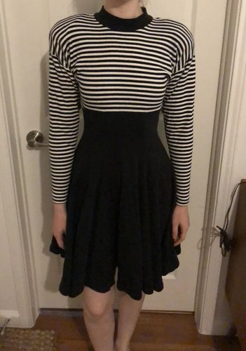 Vintage Betsey Johnson Punk Stripes Shoulder Pad D