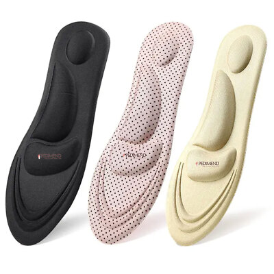 PEDIMEND 4D Memory Foam orthopädische Einlegesohlen lindern Plantarfasziitis & Fußschmerzen