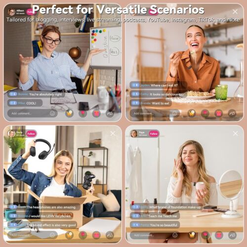 Noise Cancellation Wireless Lavalier Microphone Type C For Android/iPhone 15 Pro - Picture 7 of 7
