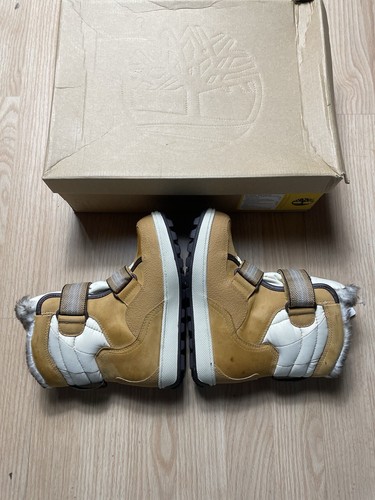 Timberland Snow Stomper Boots Wheat Size 2 Youth Fur Thermolite NEW - Picture 4 of 7