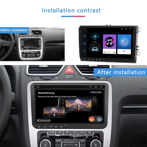 9" Android 13 Radio GPS Navegación Para VW GOLF 5 6 Polo 6R Touran Tiguan Passat B6 B7 - Imagen 4 de 17
