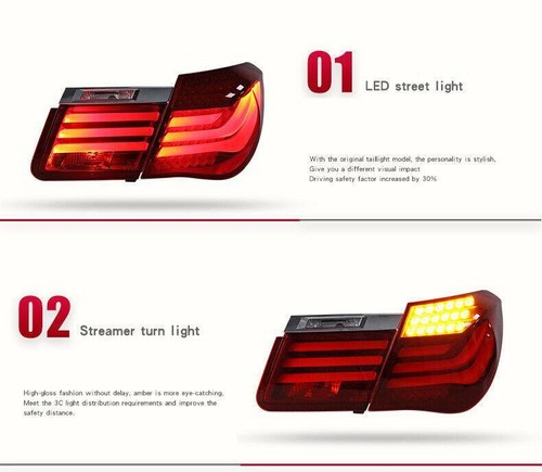 LED TailLights For BMW 7 Series F01 F02 730li 740li 750li 760li Turn Signal Lamp - Picture 4 of 11