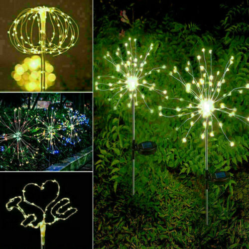 150 LED Solar Firework Starburst Lights Fairy Lamp Garden Path Outdoor Decor USA - Picture 4 of 5