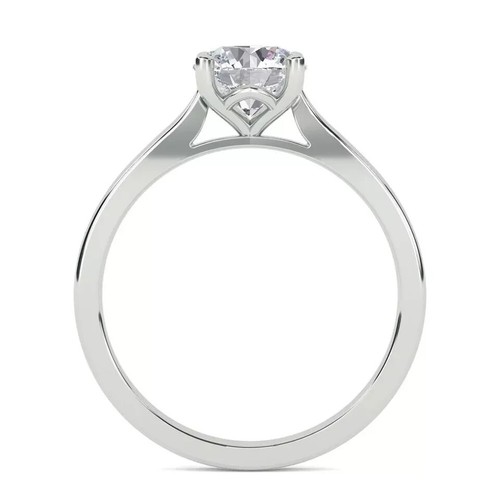 1.00 Carat Lab Grown CVD Diamond Solitaire Proposal Ring 14K White Gold Ring - Bild 6 von 6