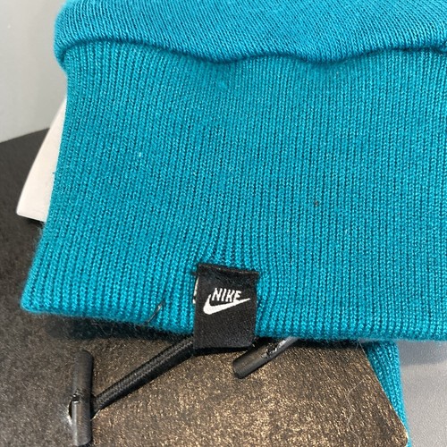 Nike Cold Weather Club Fleece Gloves Set Youth Small Teal White Unisex Text Tip - Picture 6 of 11