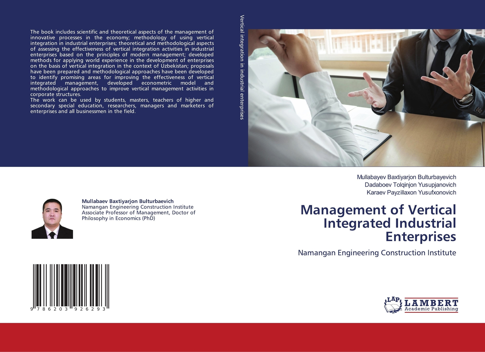 Mullabayev Baxtiyarjon Bulturbayevich (u. A.) | Management Of