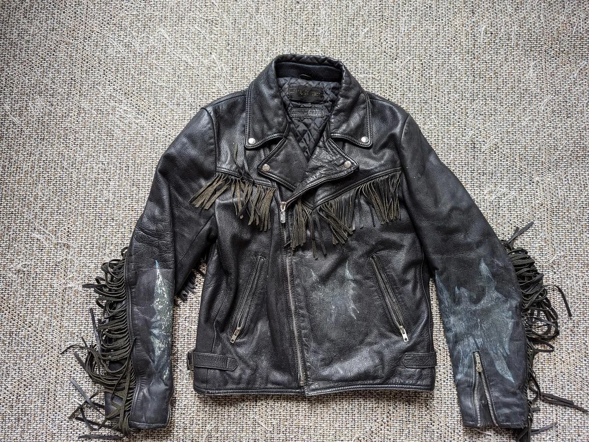 Harley-Davidson ブラックレザージャケット ヴィンテージ vintage HARLEY DAVIDSON motorcycle jacket 42 black leather M