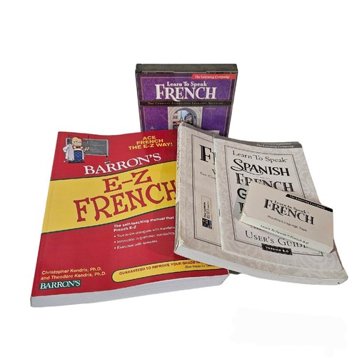 Learn to Speak French The Learning Company Interactive CD Cass. Barron's School