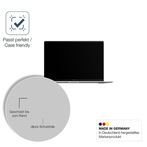 2x Schutzfolie für Xiaomi RedmiBook Pro 16 2025 matt - Anti-Shock 9H Folie - Afbeelding 6 van 7