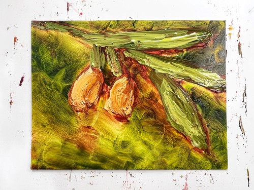 Olive branch oil painting Olives original art Olive tree Signed Original artwork - Picture 8 of 23