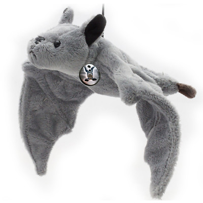 Fledermaus Kuscheltier grau Fransenfledermaus Zwergfledermaus Plüschtier DORA 