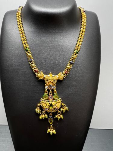 22ct Yellow Gold Necklace & Earrings Set - Picture 7 of 20
