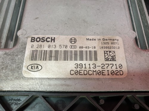 0281013570 Kia Ceed MK1 2.0 Diesel Engine Control Unit ECU 39113-27710 - Picture 2 of 6