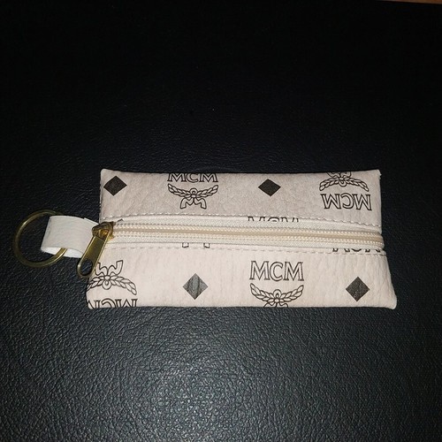 Schlüssel Etui / Schlüsseltasche Creme' Weiß MC... Neu