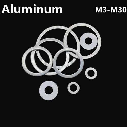 Aluminum Flat Washers Gaskets M3-M30 - Picture 1 of 23