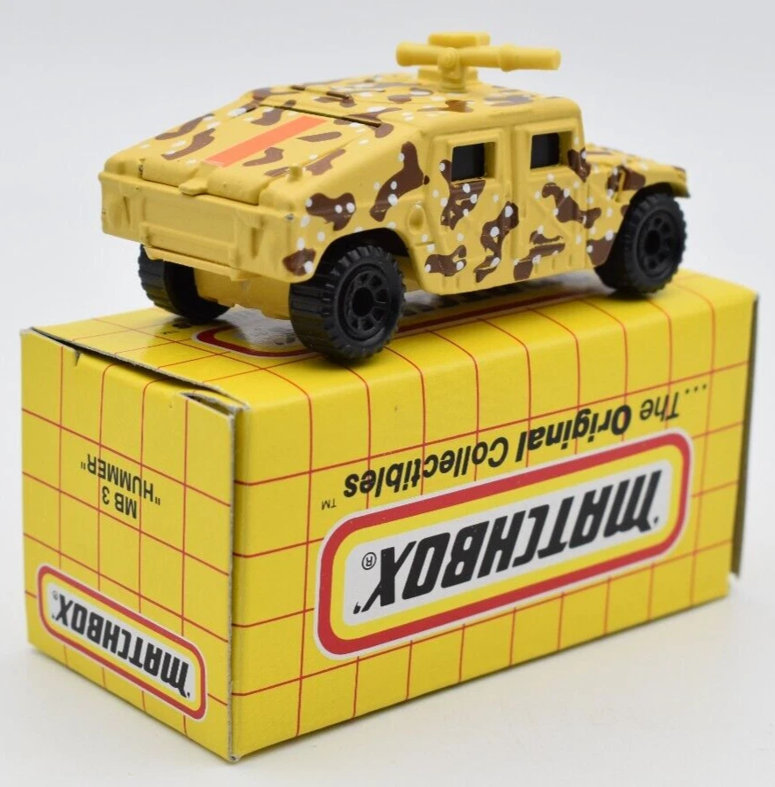 Matchbox Superfast #3 Hummer Humvee Desert. Hergestellt in Thailand. Box - Bild 2 von 3
